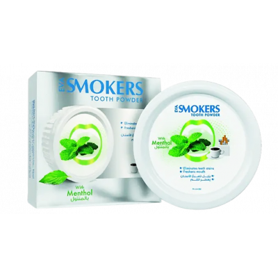 EVA SMOKERS CLEANSING TOOTH POWDER WITH MENTHOL 40 GM
